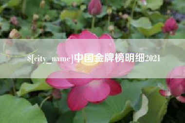 绥化中国金牌榜明细2021