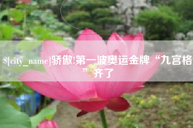 绥化骄傲!第一波奥运金牌“九宫格”齐了