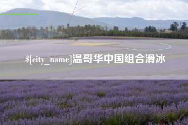 绥化温哥华中国组合滑冰