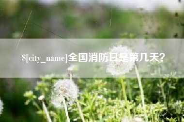 绥化全国消防日是第几天？