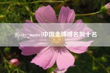绥化中国金牌排名前十名