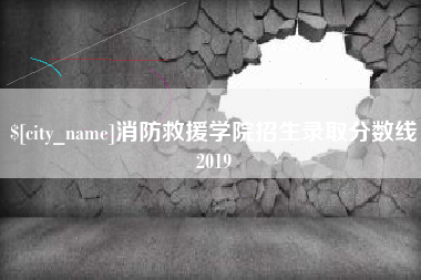 绥化消防救援学院招生录取分数线2019
