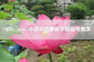 绥化中国消防救援学院报考要求