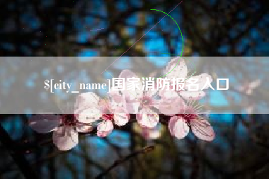 绥化国家消防报名入口