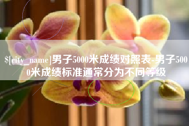 绥化男子5000米成绩对照表-男子5000米成绩标准通常分为不同等级