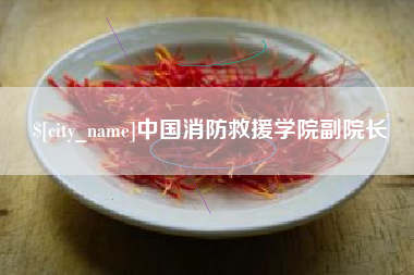绥化中国消防救援学院副院长