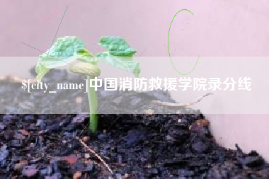 绥化中国消防救援学院录分线