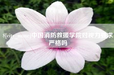 绥化中国消防救援学院对视力要求严格吗