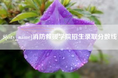 绥化消防救援学院招生录取分数线