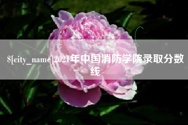 绥化2021年中国消防学院录取分数线