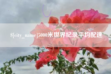 绥化5000米世界纪录平均配速