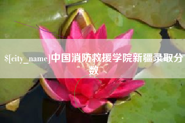 绥化中国消防救援学院新疆录取分数