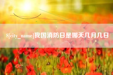 绥化我国消防日是哪天几月几日