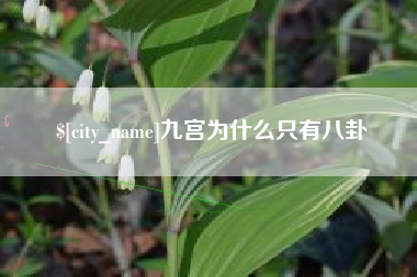 绥化九宫为什么只有八卦