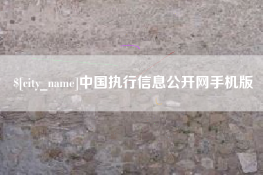 绥化中国执行信息公开网手机版
