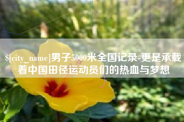 绥化男子5000米全国记录-更是承载着中国田径运动员们的热血与梦想