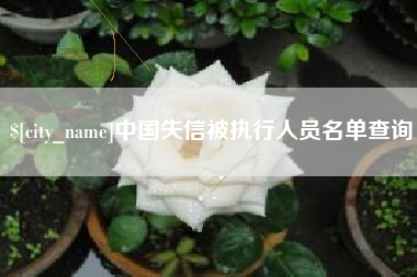 绥化中国失信被执行人员名单查询
