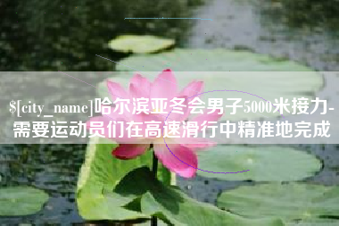 绥化哈尔滨亚冬会男子5000米接力-需要运动员们在高速滑行中精准地完成