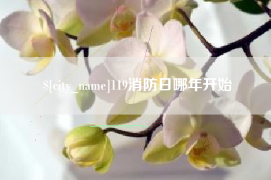 绥化119消防日哪年开始