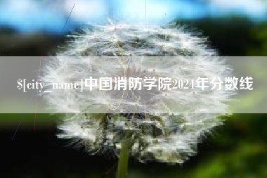 绥化中国消防学院2024年分数线