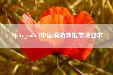 绥化中国消防救援学院要求