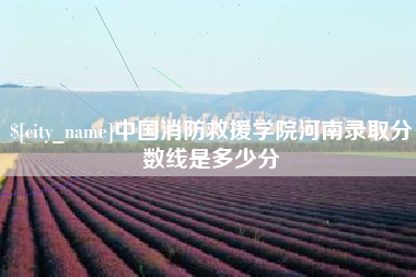 绥化中国消防救援学院河南录取分数线是多少分