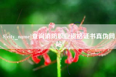绥化查询消防职业资格证书真伪网站