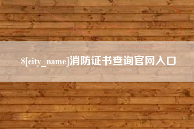 绥化消防证书查询官网入口