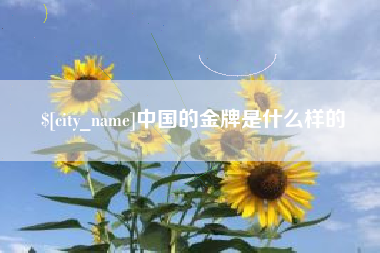 绥化中国的金牌是什么样的